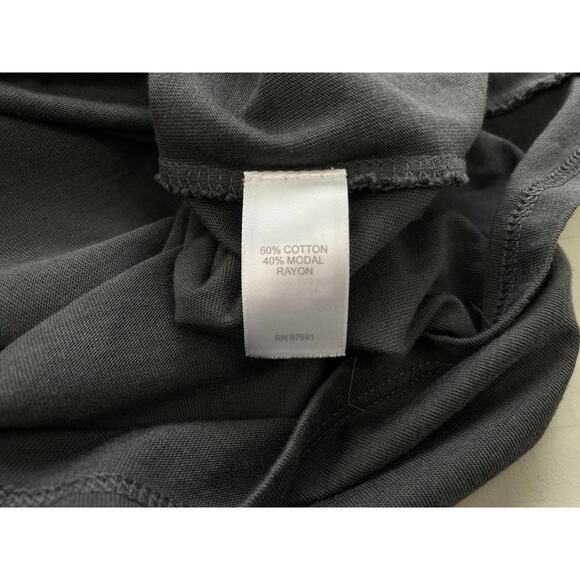 J Jill JPure Jill Maxi Dress Womens XL Gray 3/4 Sleeve V Neck Lounge Casual Knit - Picture 11 of 14